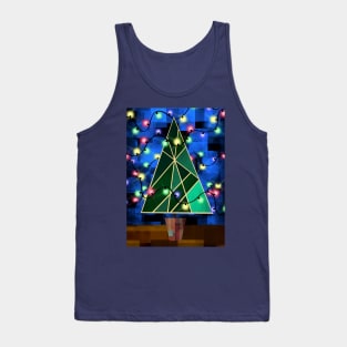 Abstract Christmas Tree Tank Top